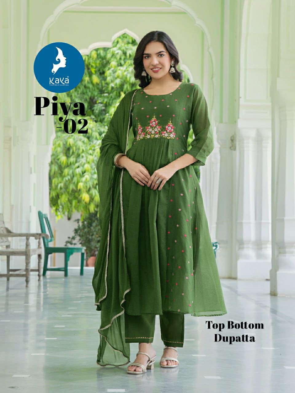 Piya Kaya Chanderi Readymade Anarkali Suits Manufacturer Gujarat