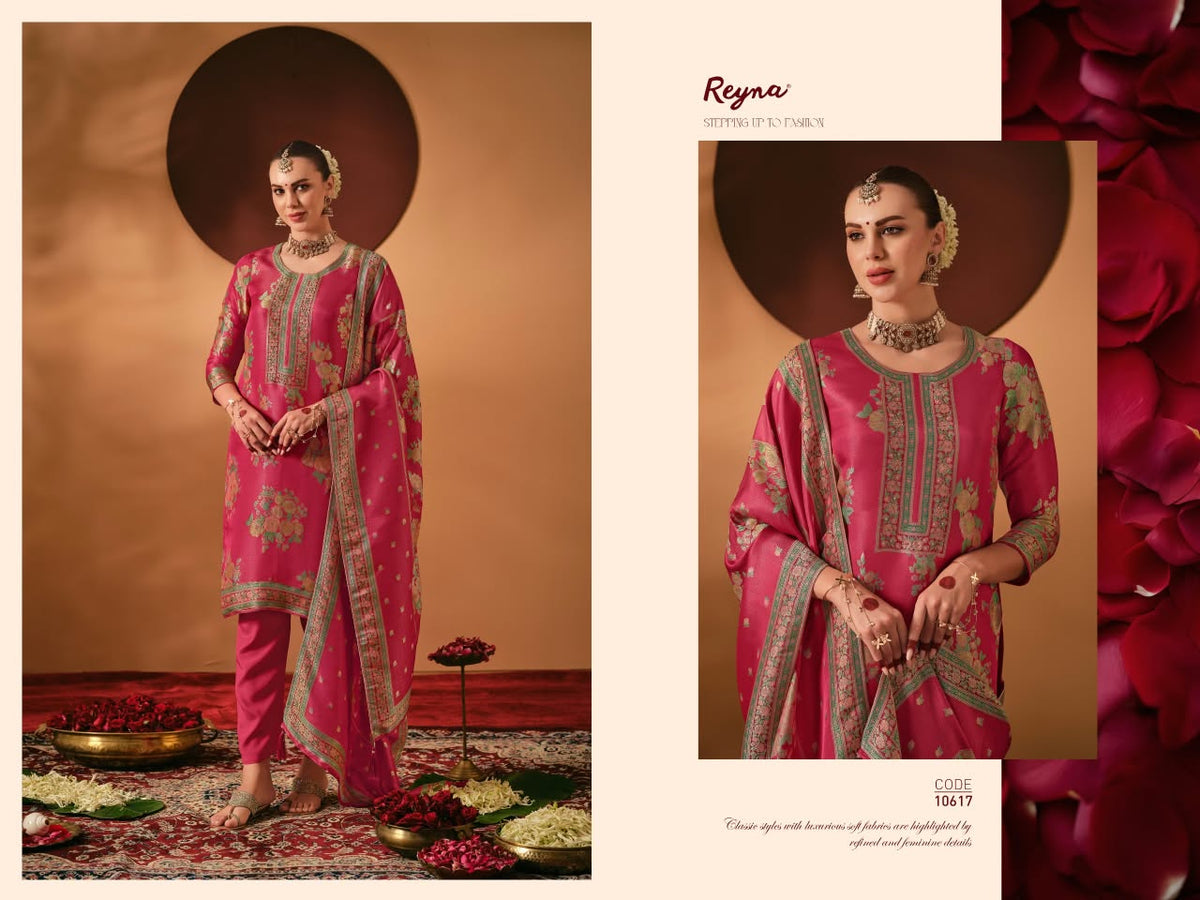 Piya Reyna Kanjivaram Silk Pant Style Suits Exporter Ahmedabad