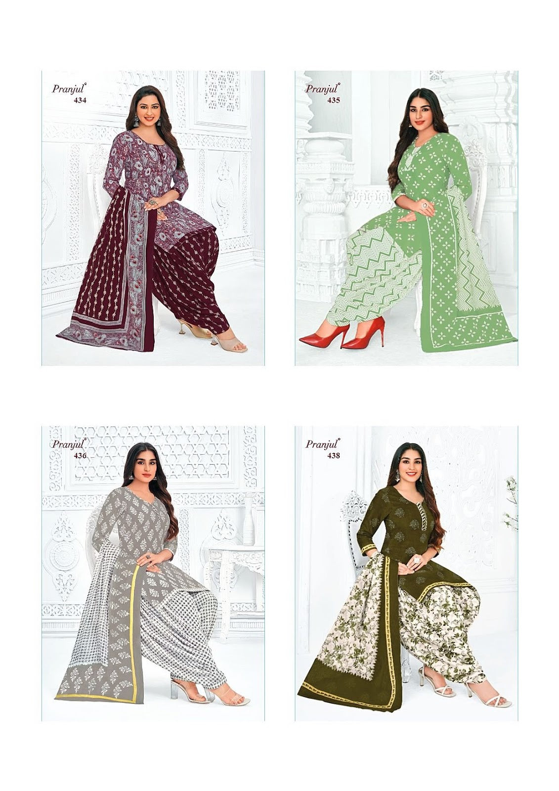 Piya Vol 4 Pranjul Cotton Dress Material Wholesaler