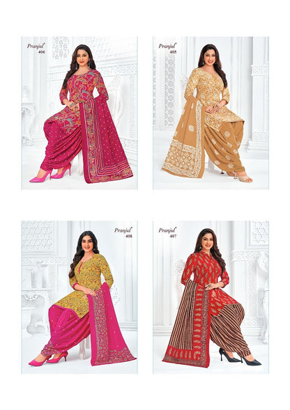 Piya Vol 4 Pranjul Cotton Dress Material Wholesaler