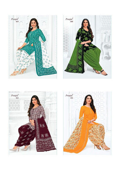Piya Vol 4 Pranjul Cotton Dress Material Wholesaler