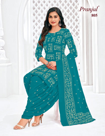 Piya Vol 8 Pranjul Readymade Cotton Patiyala Suits Manufacturer