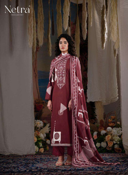 Piyanshi Netra Cotton Pant Style Suits Supplier