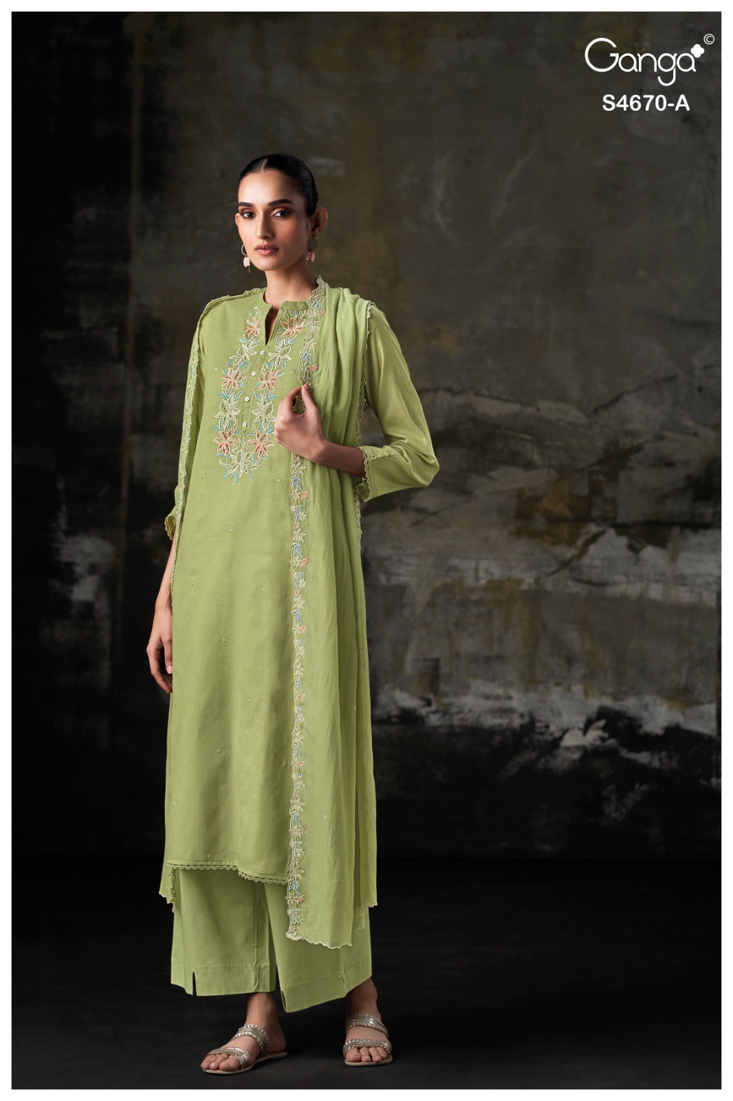 Piyasha 4670 Ganga Bemberg Pant Style Suits Manufacturer