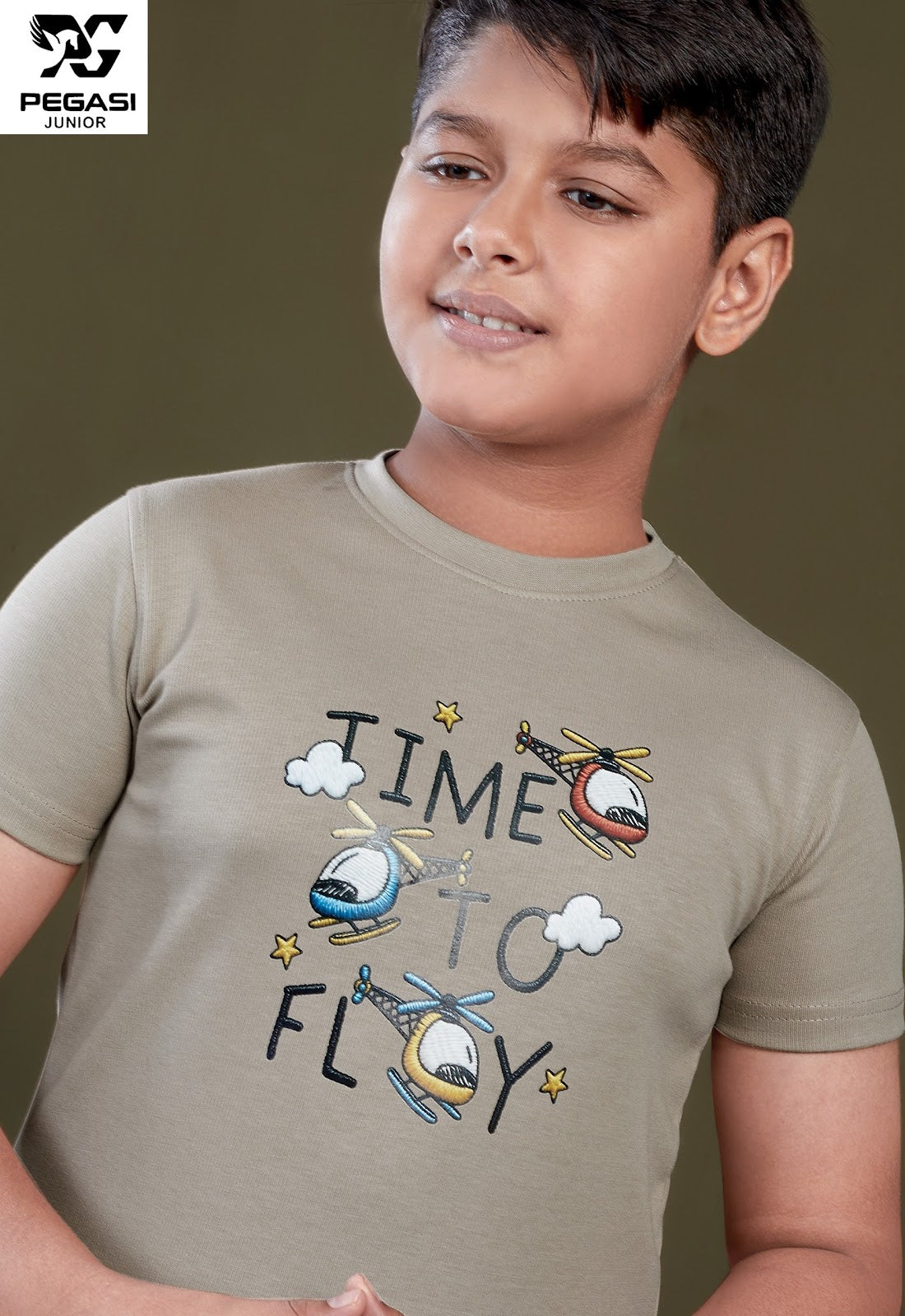Pj0015 Pegasi Canvas Boys Tshirt Exporter Ahmedabad