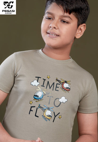 Pj0015 Pegasi Canvas Boys Tshirt Exporter Ahmedabad