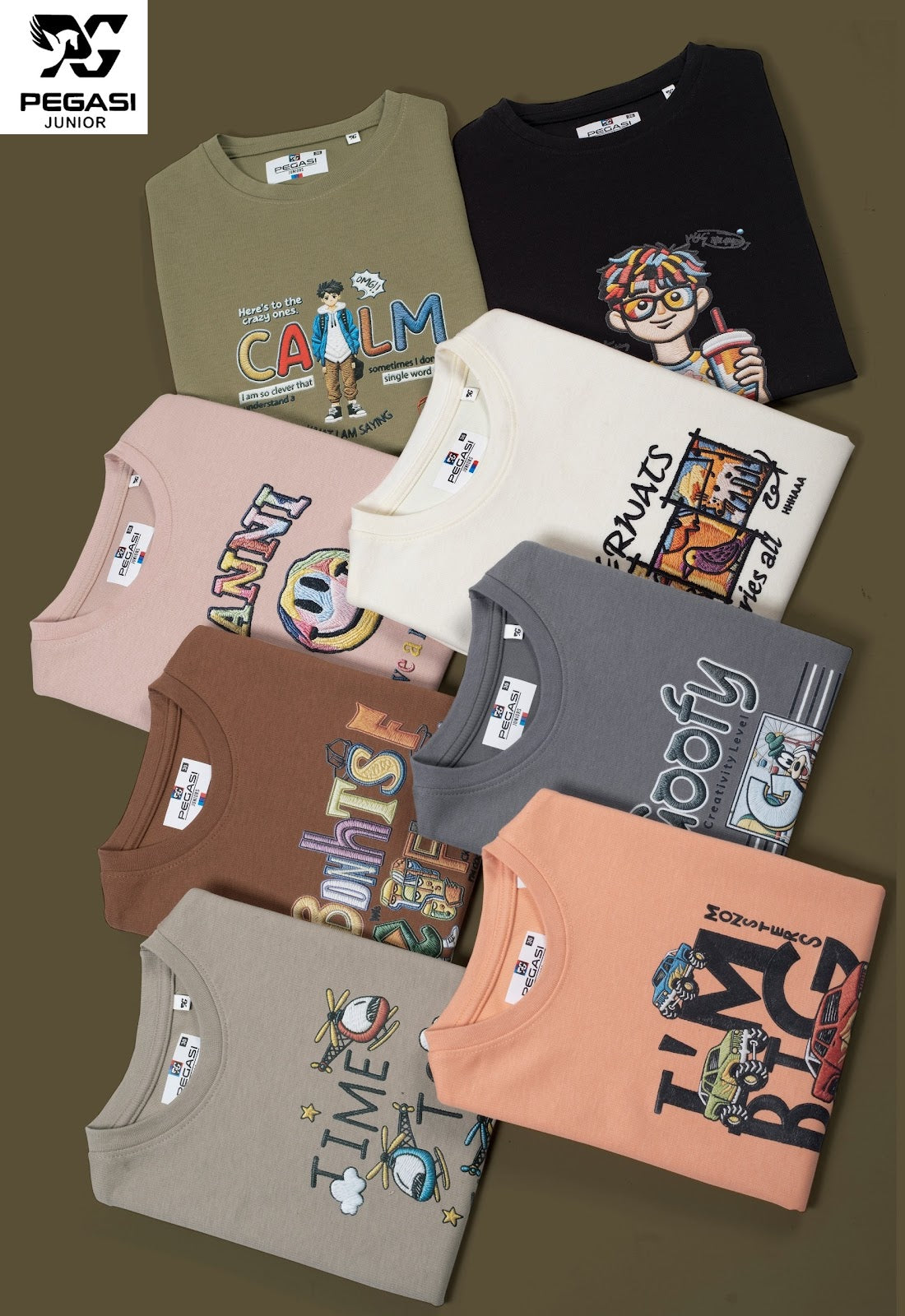 Pj0015 Pegasi Canvas Boys Tshirt Exporter Ahmedabad