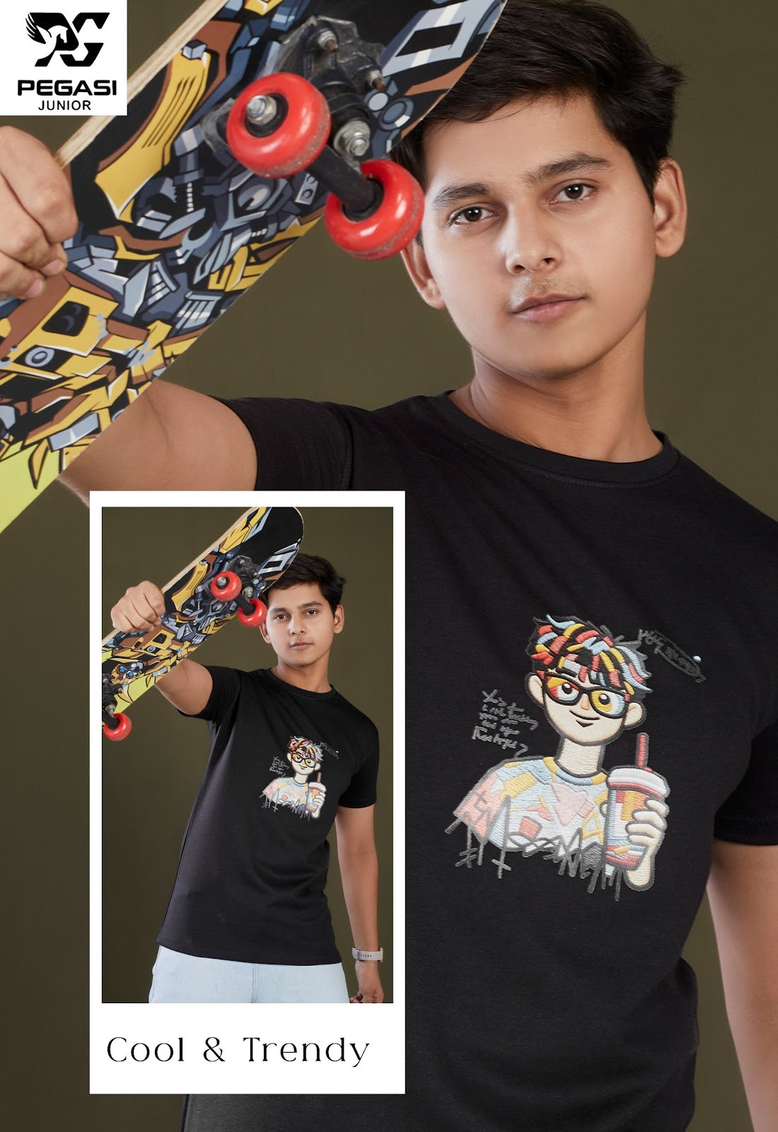 Pj0015 Pegasi Canvas Boys Tshirt Exporter Ahmedabad