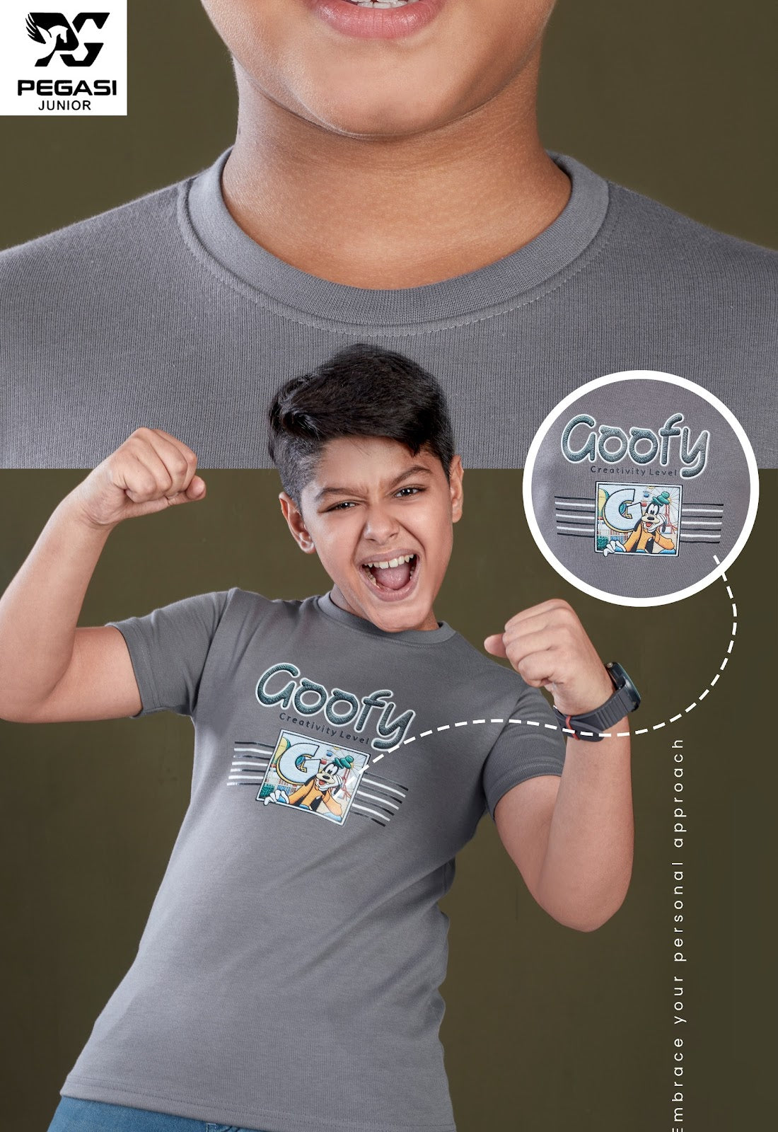 Pj0015 Pegasi Canvas Boys Tshirt Exporter Ahmedabad