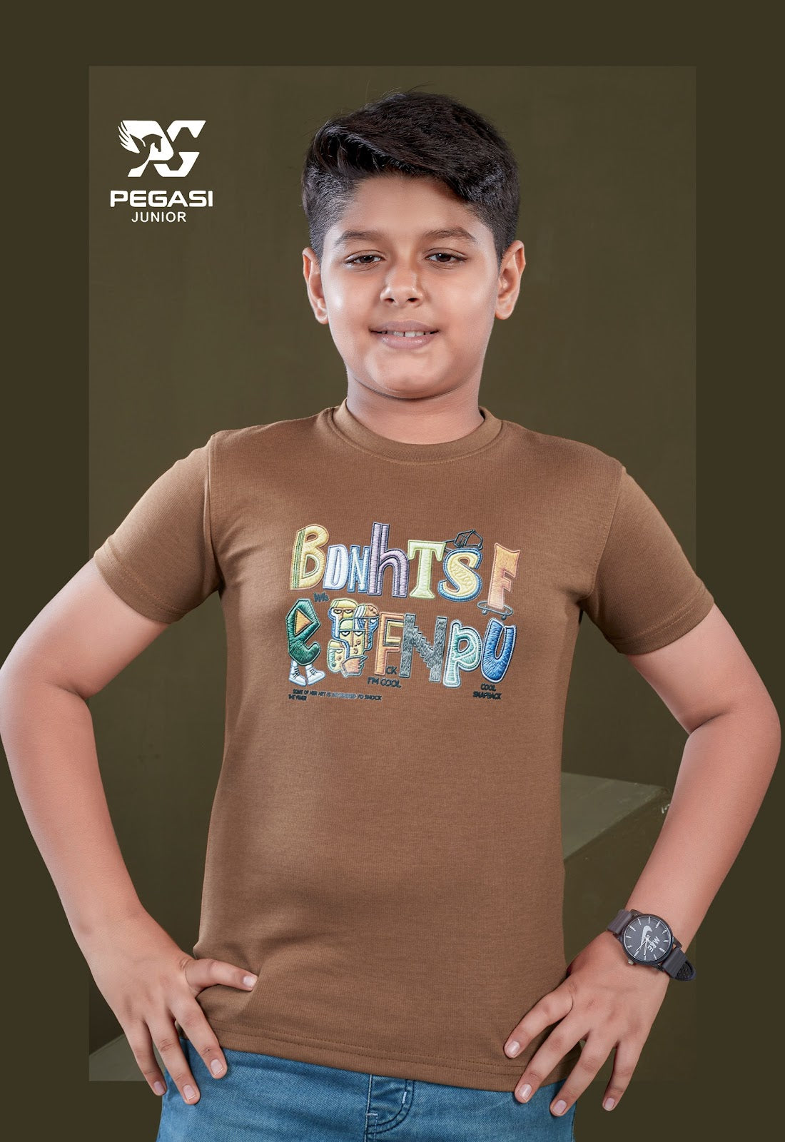 Pj0015 Pegasi Canvas Boys Tshirt Exporter Ahmedabad