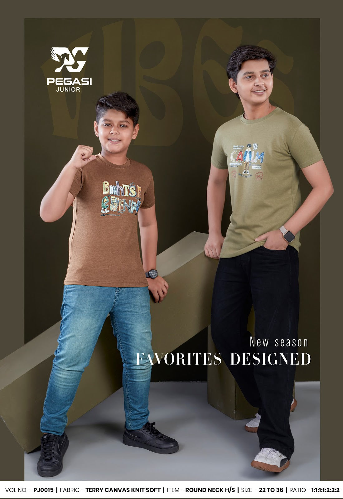 Pj0015 Pegasi Canvas Boys Tshirt Exporter Ahmedabad