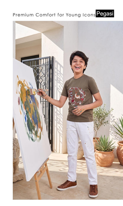 Pj0017 Pegasi Fancy Boys Tshirt Exporter