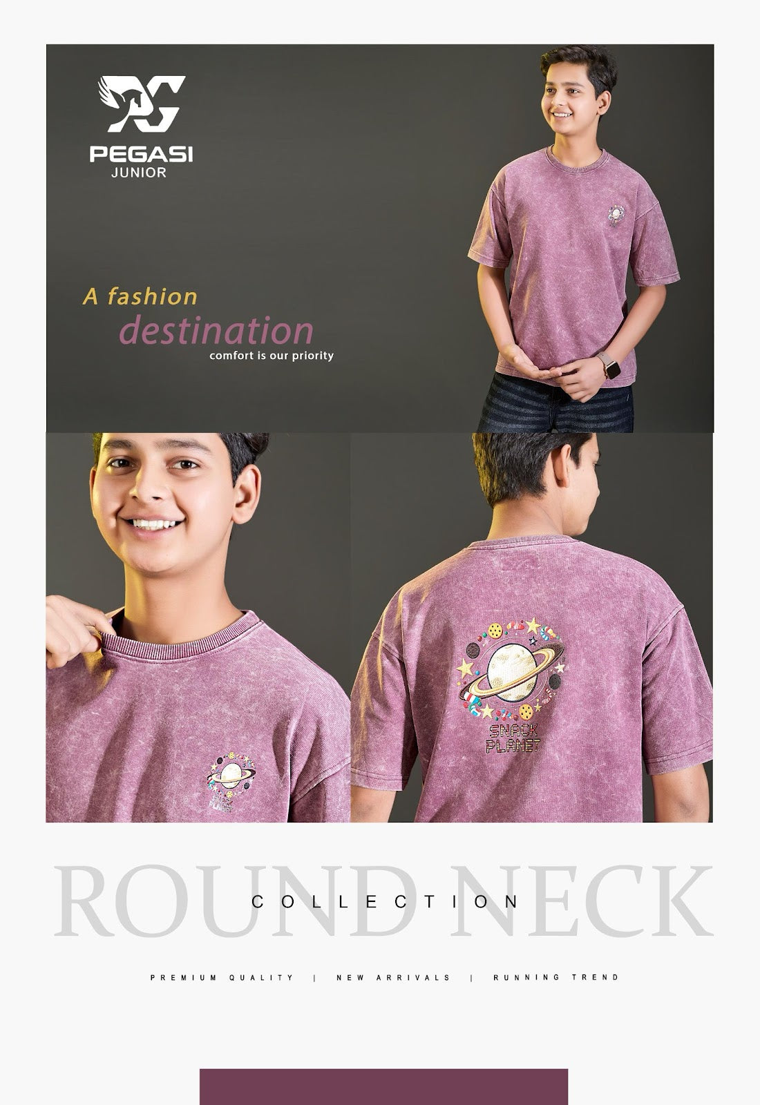 Pj009 Pegasi Canvas Looper Boys Tshirt Wholesaler Gujarat