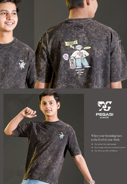 Pj009 Pegasi Canvas Looper Boys Tshirt Wholesaler Gujarat