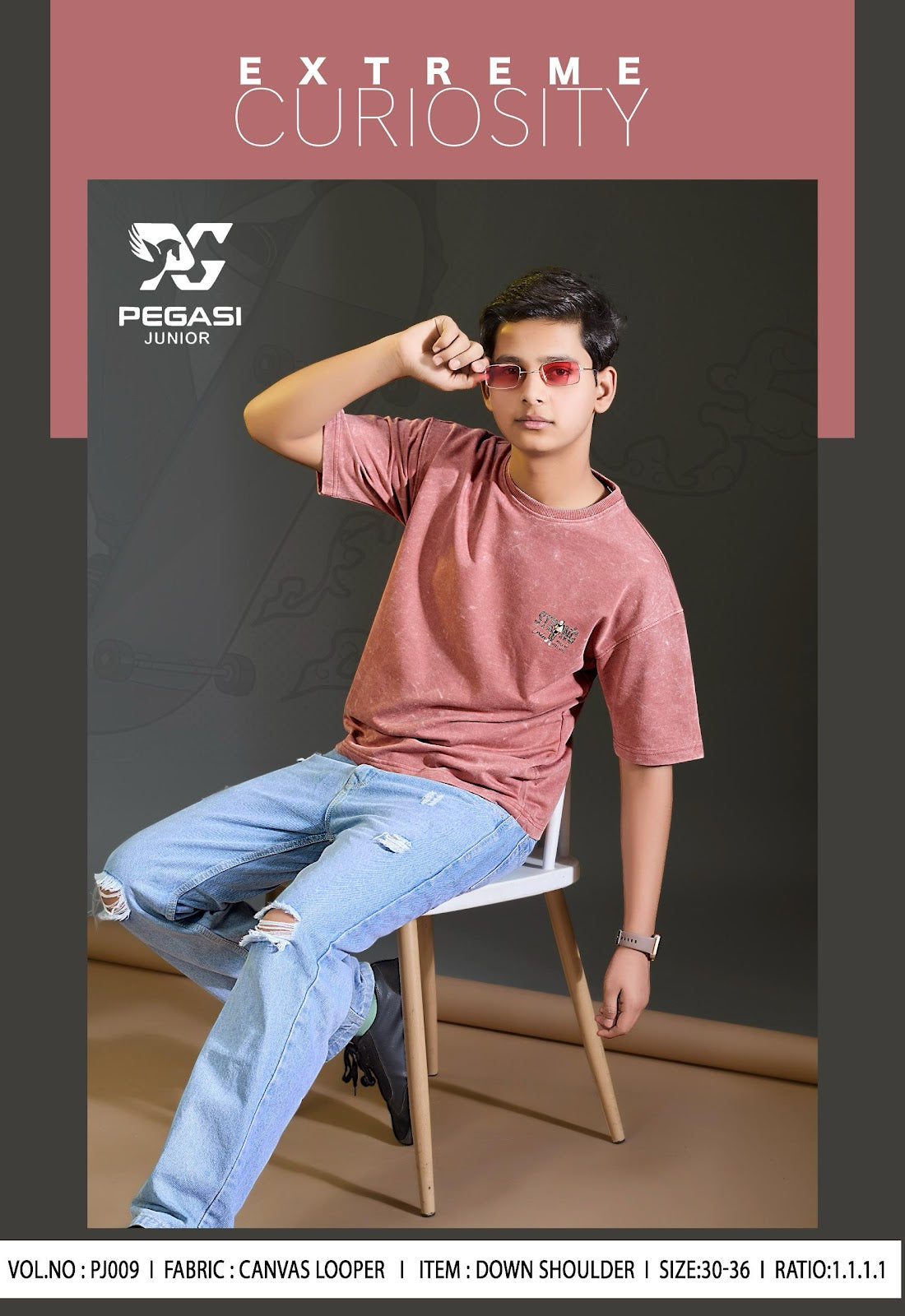 Pj009 Pegasi Canvas Looper Boys Tshirt Wholesaler Gujarat