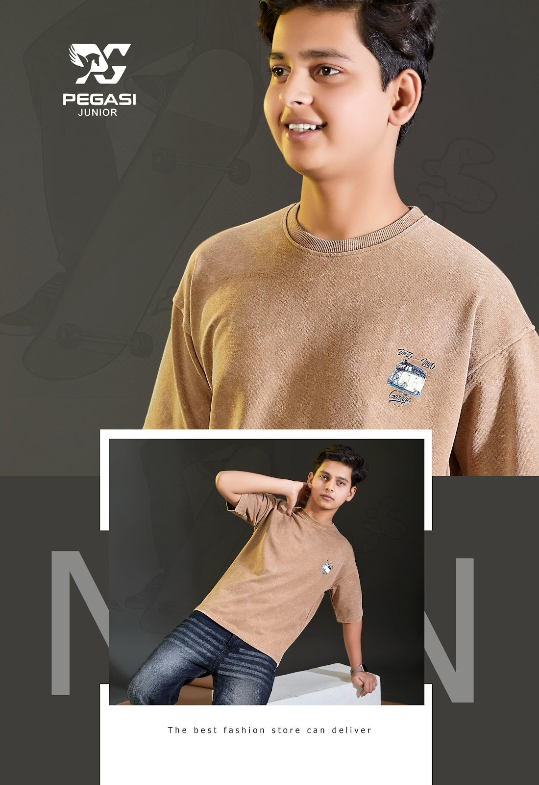 Pj009 Pegasi Canvas Looper Boys Tshirt Wholesaler Gujarat