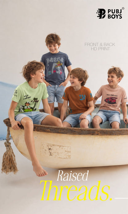 Pk 08 Pubj Lycra Boys Tshirt Wholesale Price