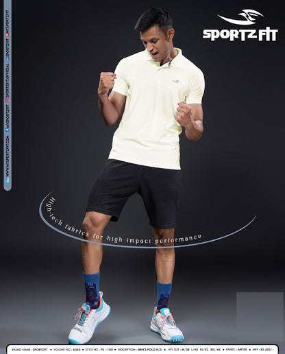 Pk 100 Vol 6065 Sportz Fit Airtex Mens Tshirts Exporter India