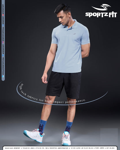 Pk 100 Vol 6065 Sportz Fit Airtex Mens Tshirts Exporter India