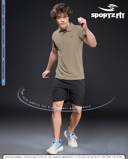 Pk 100 Vol 6065 Sportz Fit Airtex Mens Tshirts Exporter India