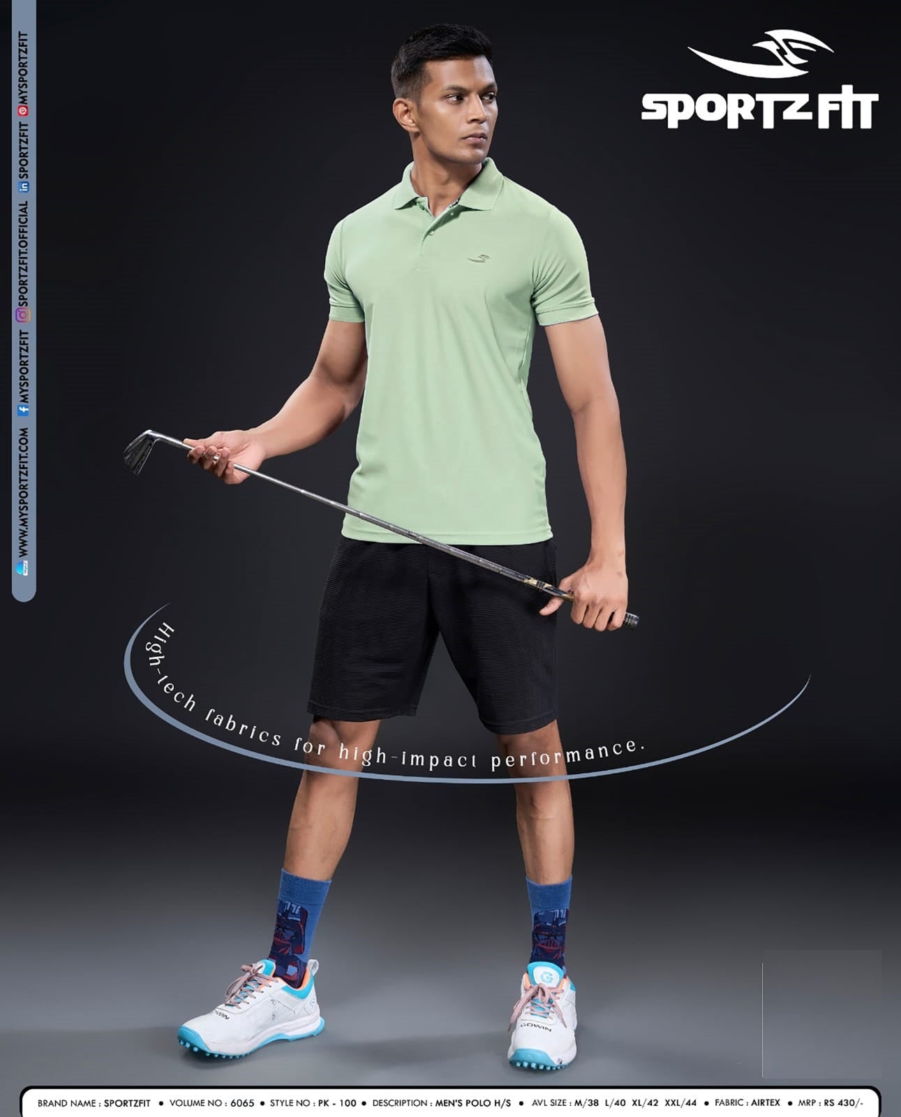 Pk 100 Vol 6065 Sportz Fit Airtex Mens Tshirts Exporter India