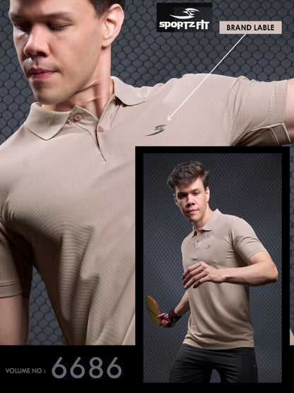 Pk 100 Vol 6686 Sportz Fit Airtex Mens Tshirts Wholesale Price