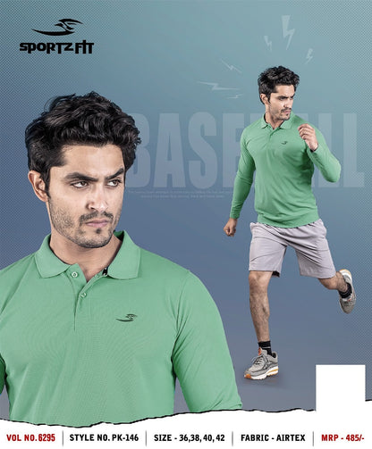 Pk 146 Vol 6295 Sportz Fit Airtex Mens Tshirts Supplier