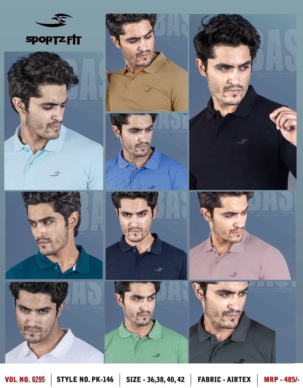 Pk 146 Vol 6295 Sportz Fit Airtex Mens Tshirts Supplier