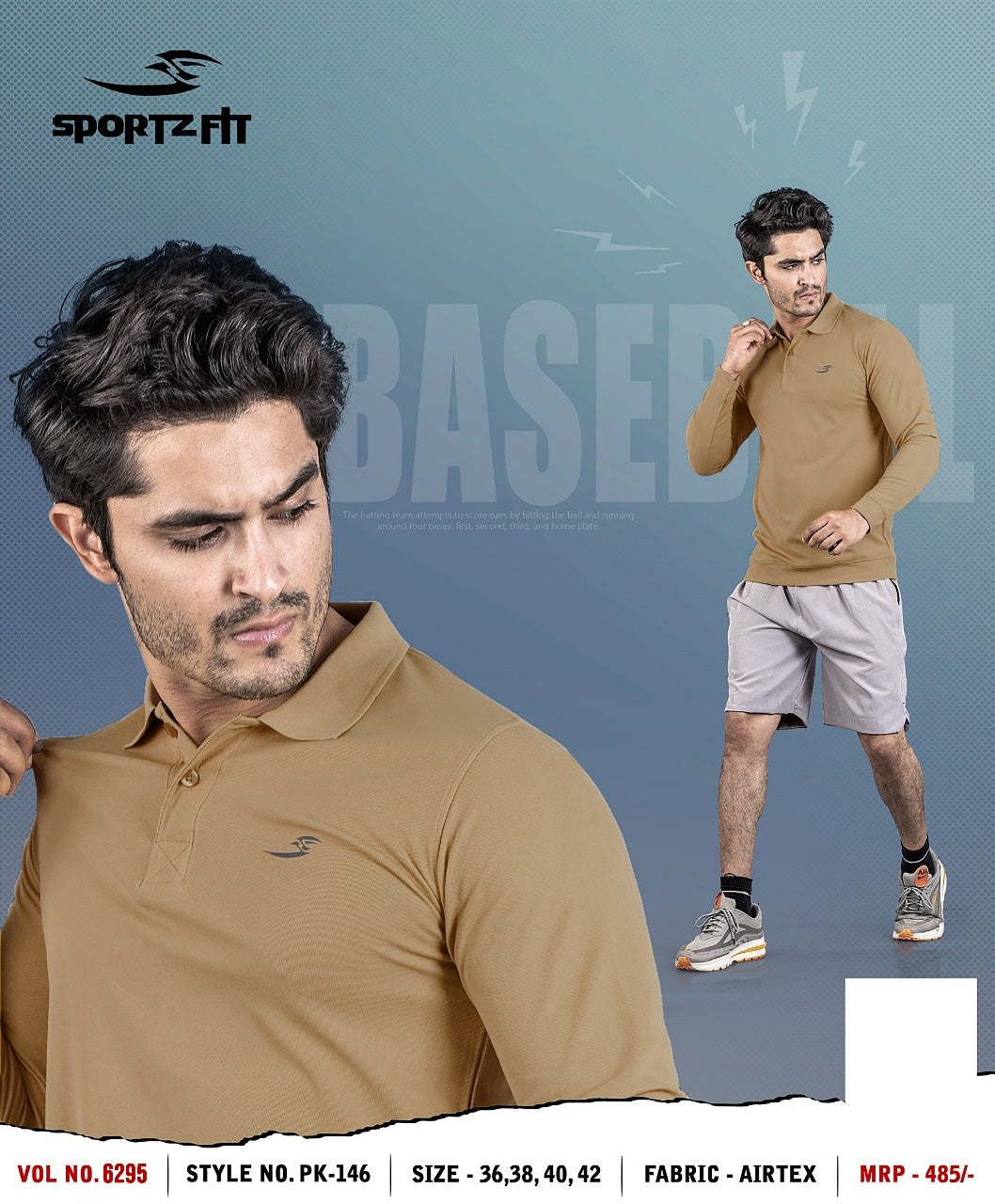 Pk 146 Vol 6295 Sportz Fit Airtex Mens Tshirts Supplier