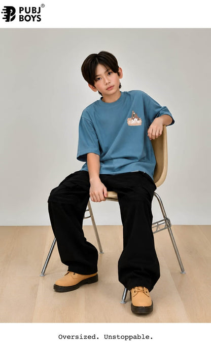 Pk 16 Down Shoulder Pubj Knit Boys Tshirt Wholesaler