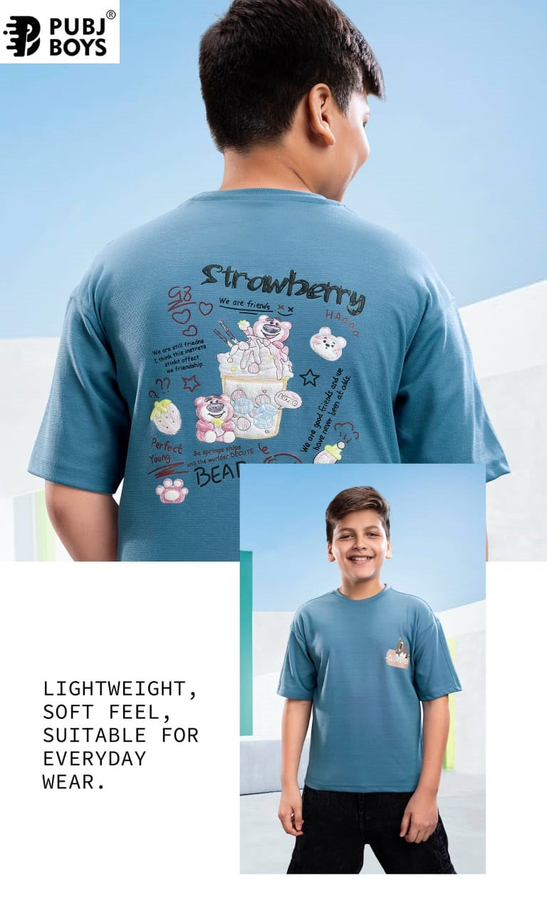 Pk 16 Down Shoulder Pubj Knit Boys Tshirt Wholesaler