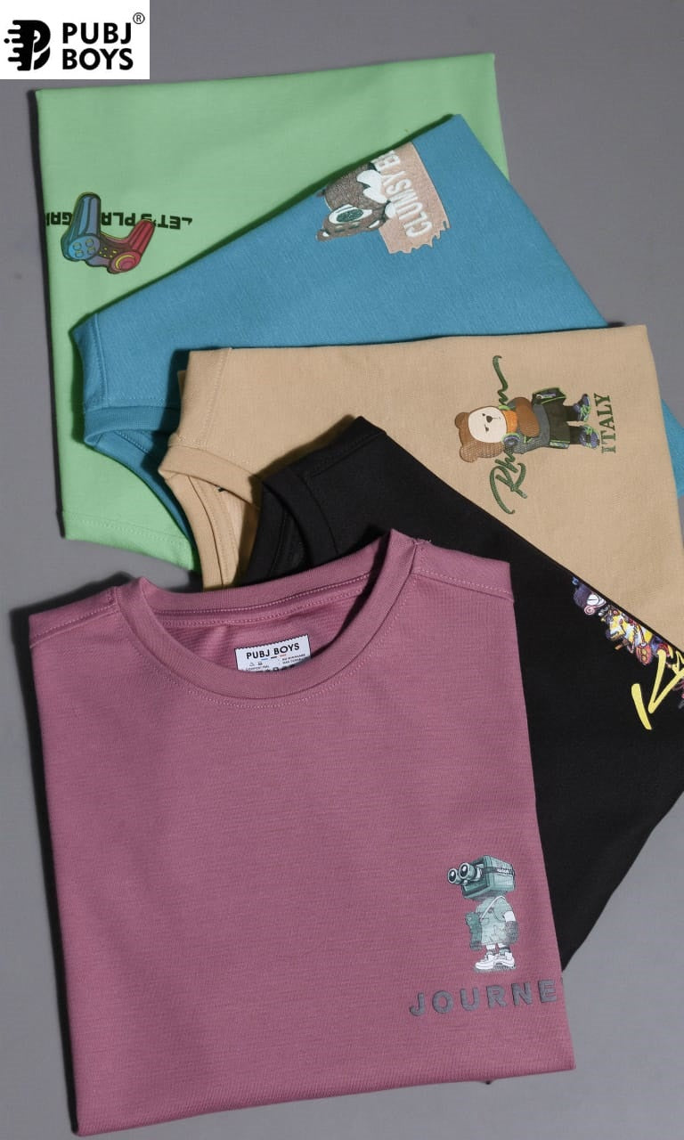 Pk 16 Down Shoulder Pubj Knit Boys Tshirt Wholesaler