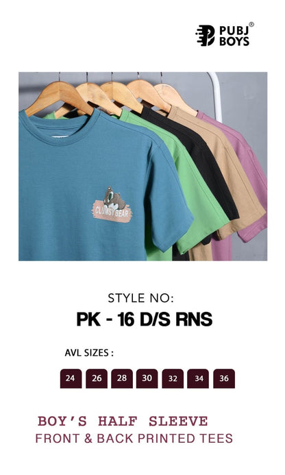 Pk 16 Down Shoulder Pubj Knit Boys Tshirt Wholesaler