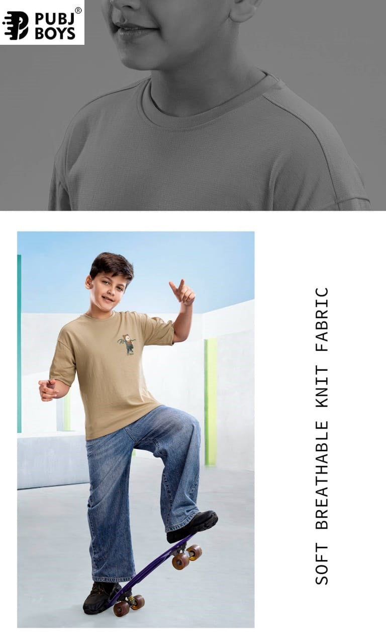 Pk 16 Down Shoulder Pubj Knit Boys Tshirt Wholesaler