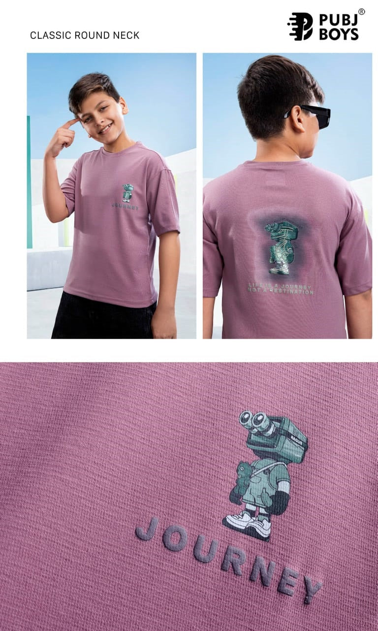 Pk 16 Down Shoulder Pubj Knit Boys Tshirt Wholesaler