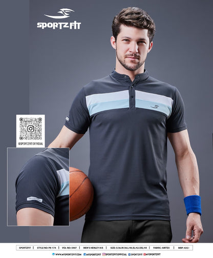 Pk 174 Vol 5907 Sportz Fit Airtex Mens Tshirts
