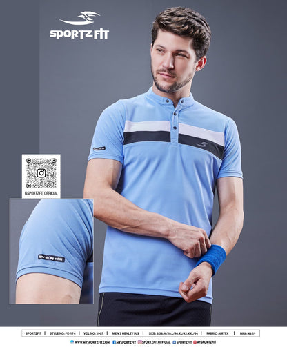 Pk 174 Vol 5907 Sportz Fit Airtex Mens Tshirts