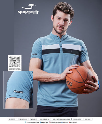 Pk 174 Vol 5907 Sportz Fit Airtex Mens Tshirts