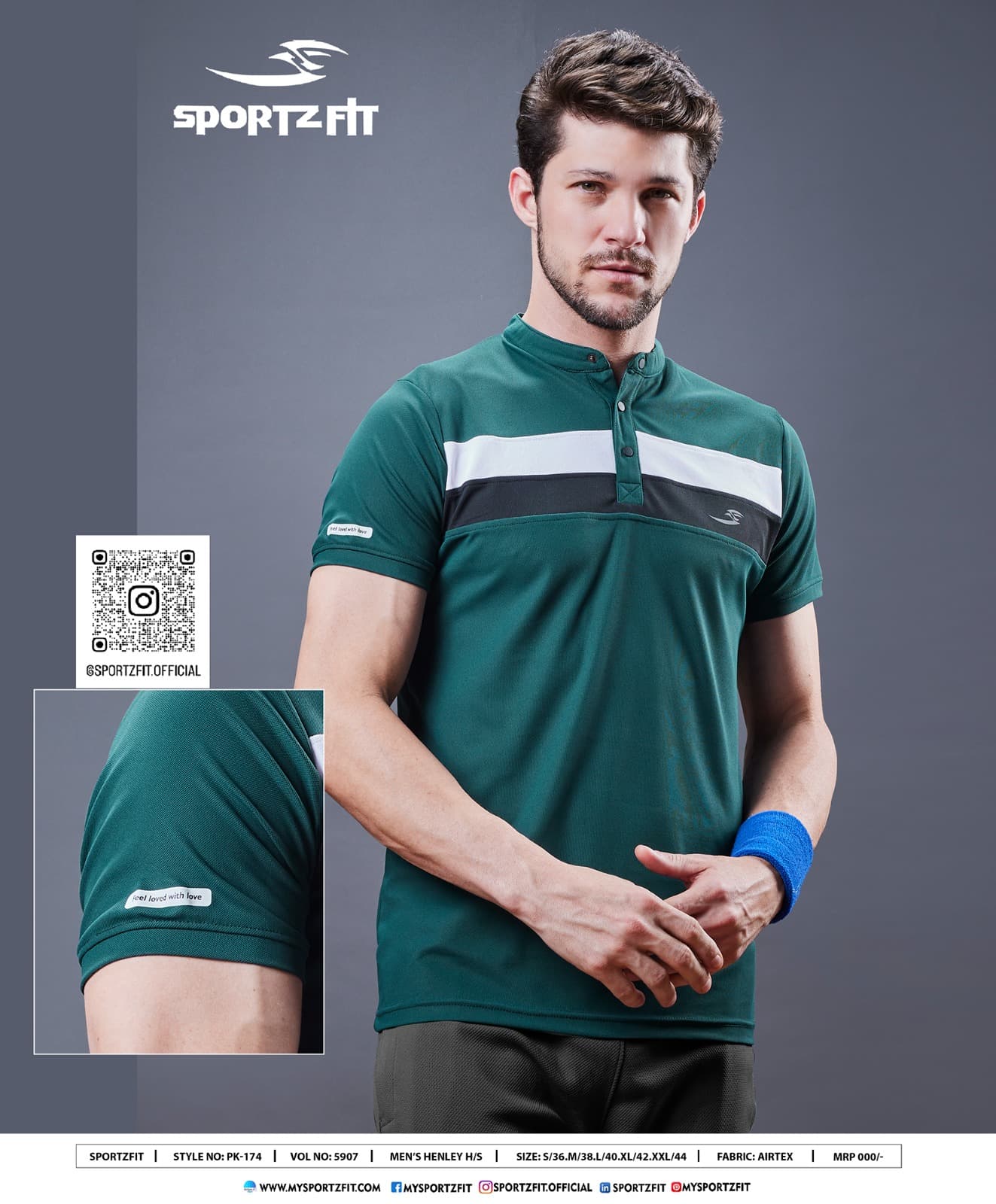 Pk 174 Vol 5907 Sportz Fit Airtex Mens Tshirts
