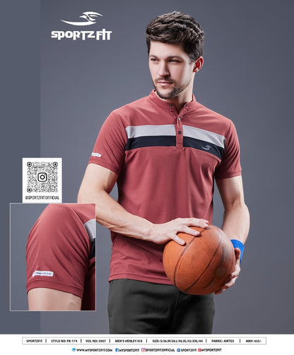 Pk 174 Vol 5907 Sportz Fit Airtex Mens Tshirts