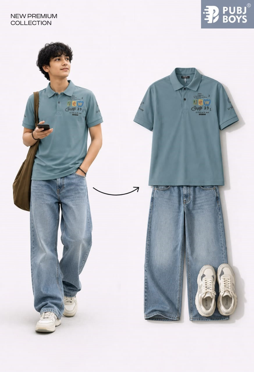 Pk 26 Collar Pubj Fake Cotton Boys Tshirt Exporter Ahmedabad