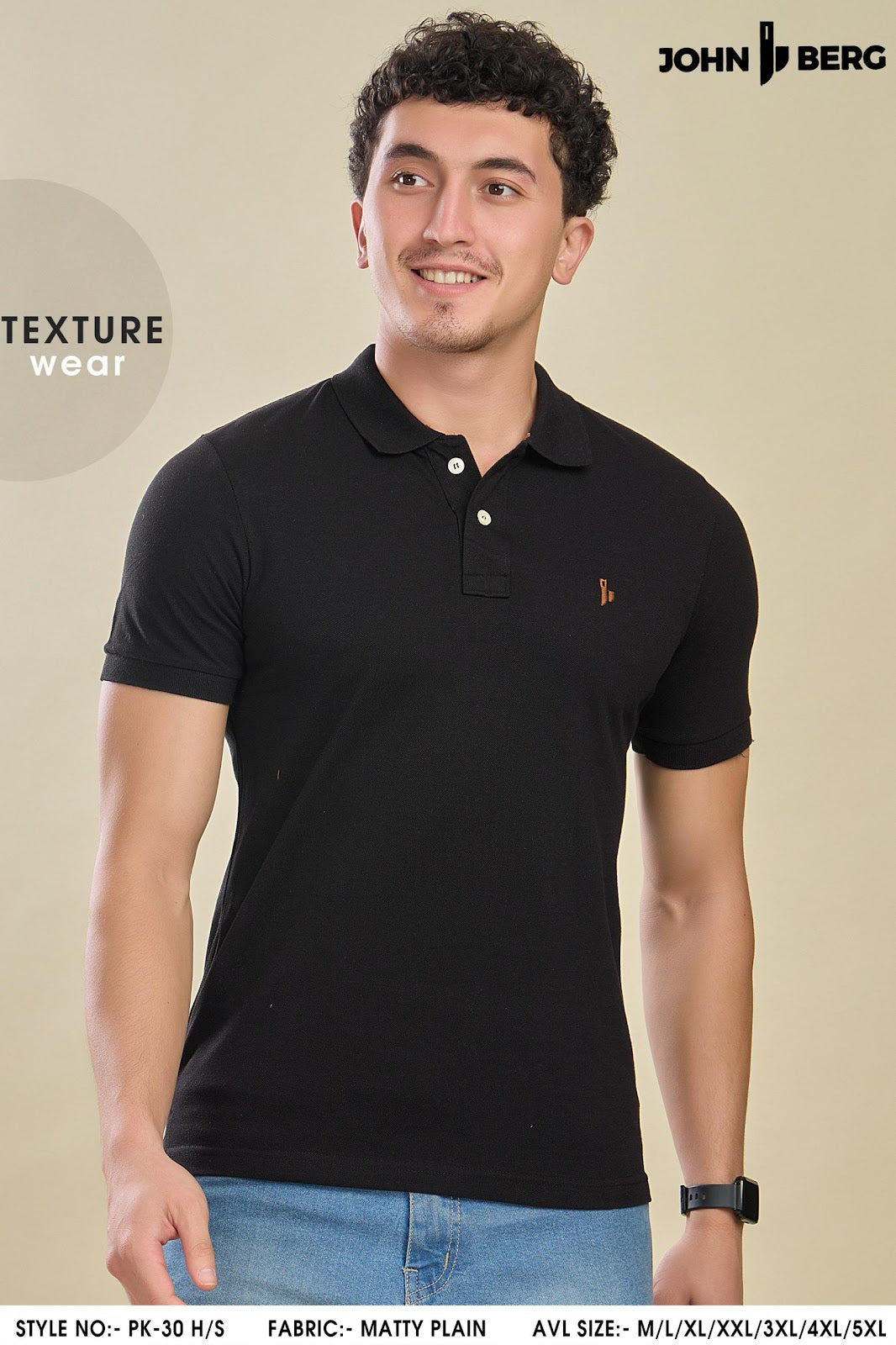 Pk 30 John Berg Matty Mens Tshirts Wholesale Price