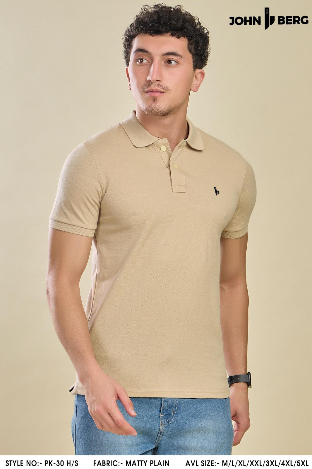 Pk 30 John Berg Matty Mens Tshirts Wholesale Price