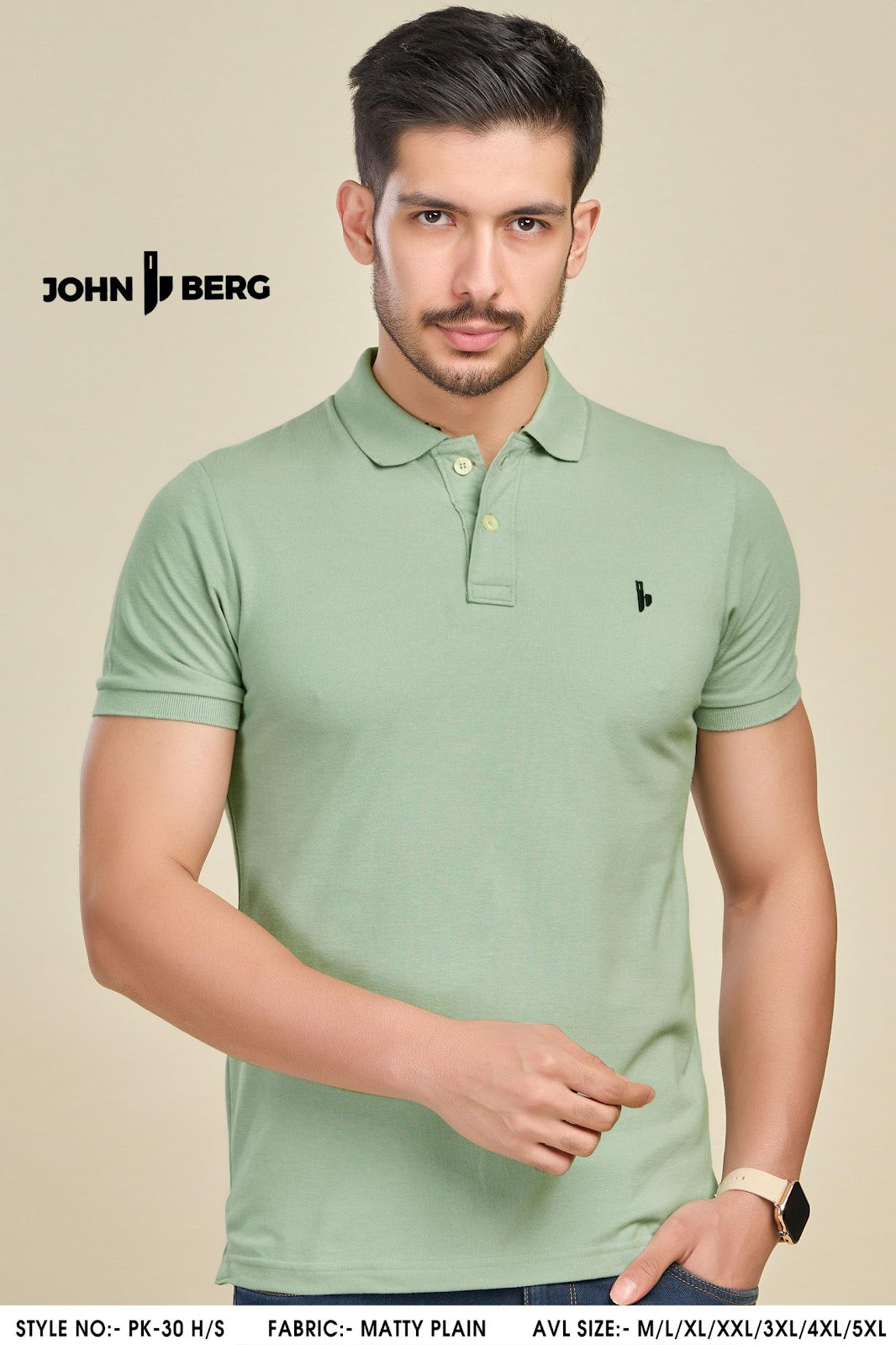 Pk 30 John Berg Matty Mens Tshirts Wholesale Price