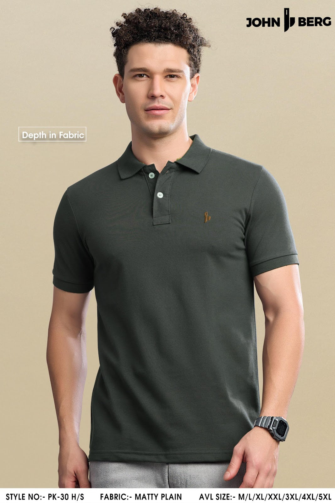Pk 30 John Berg Matty Mens Tshirts Wholesale Price