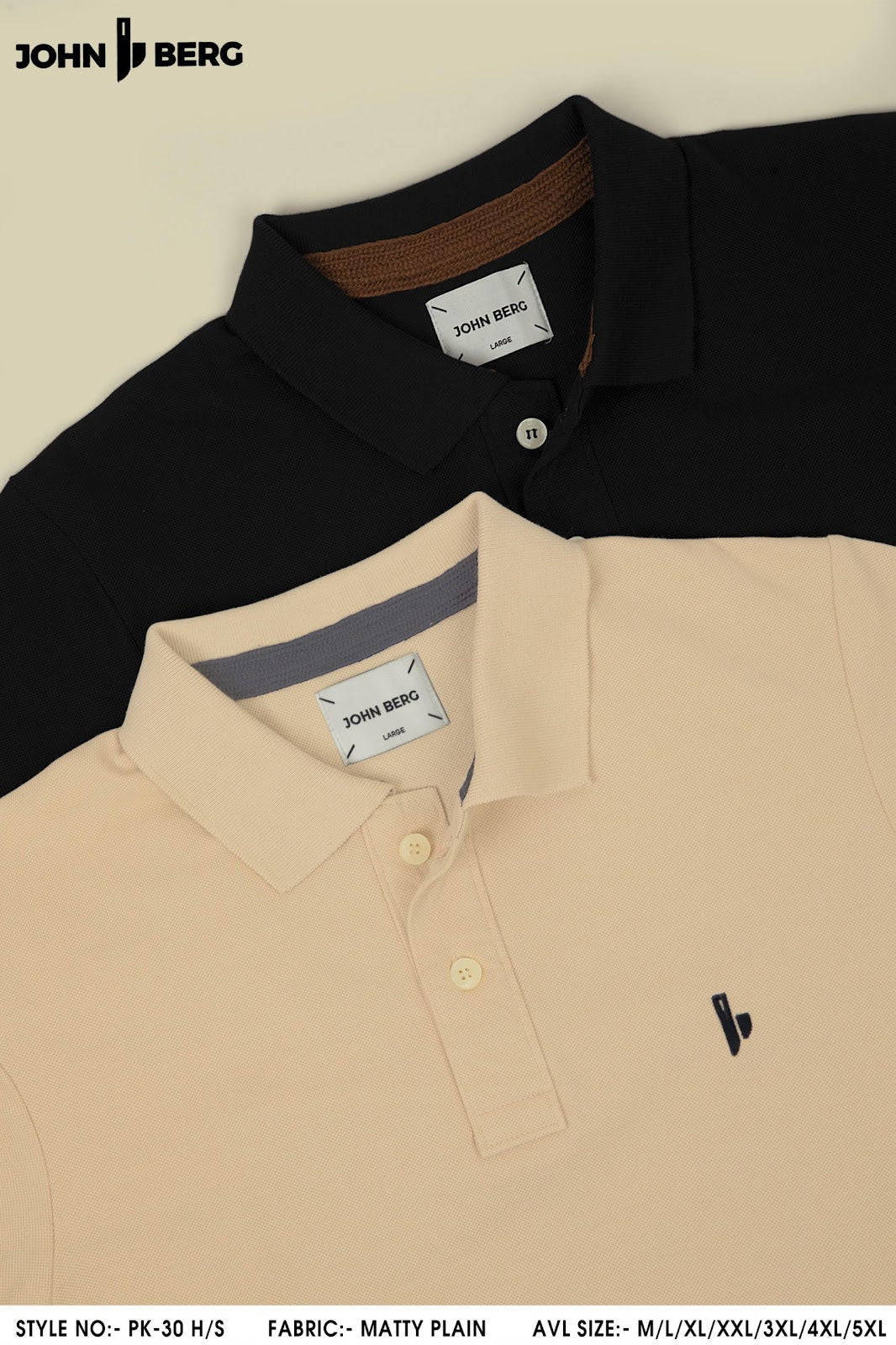 Pk 30 John Berg Matty Mens Tshirts Wholesale Price