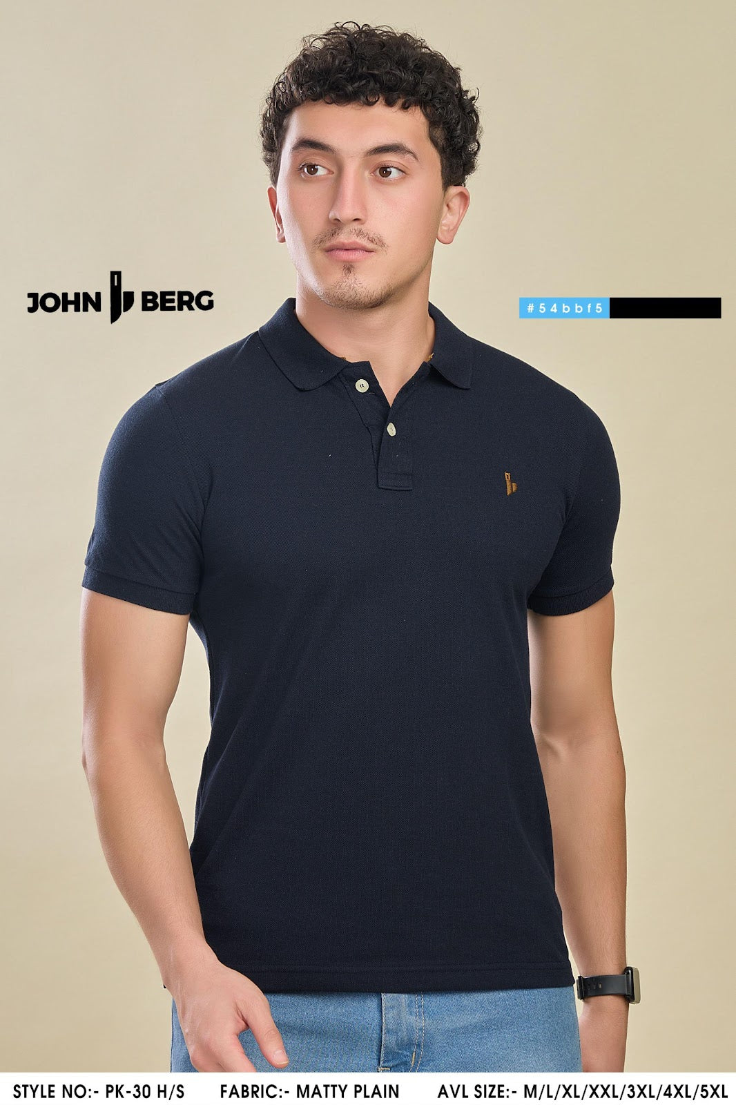 Pk 30 John Berg Matty Mens Tshirts Wholesale Price