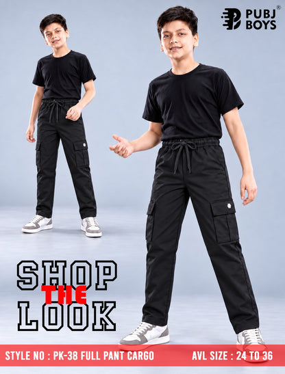 Pk 38 Pubj Lycra Boys Cargo Wholesale Rate