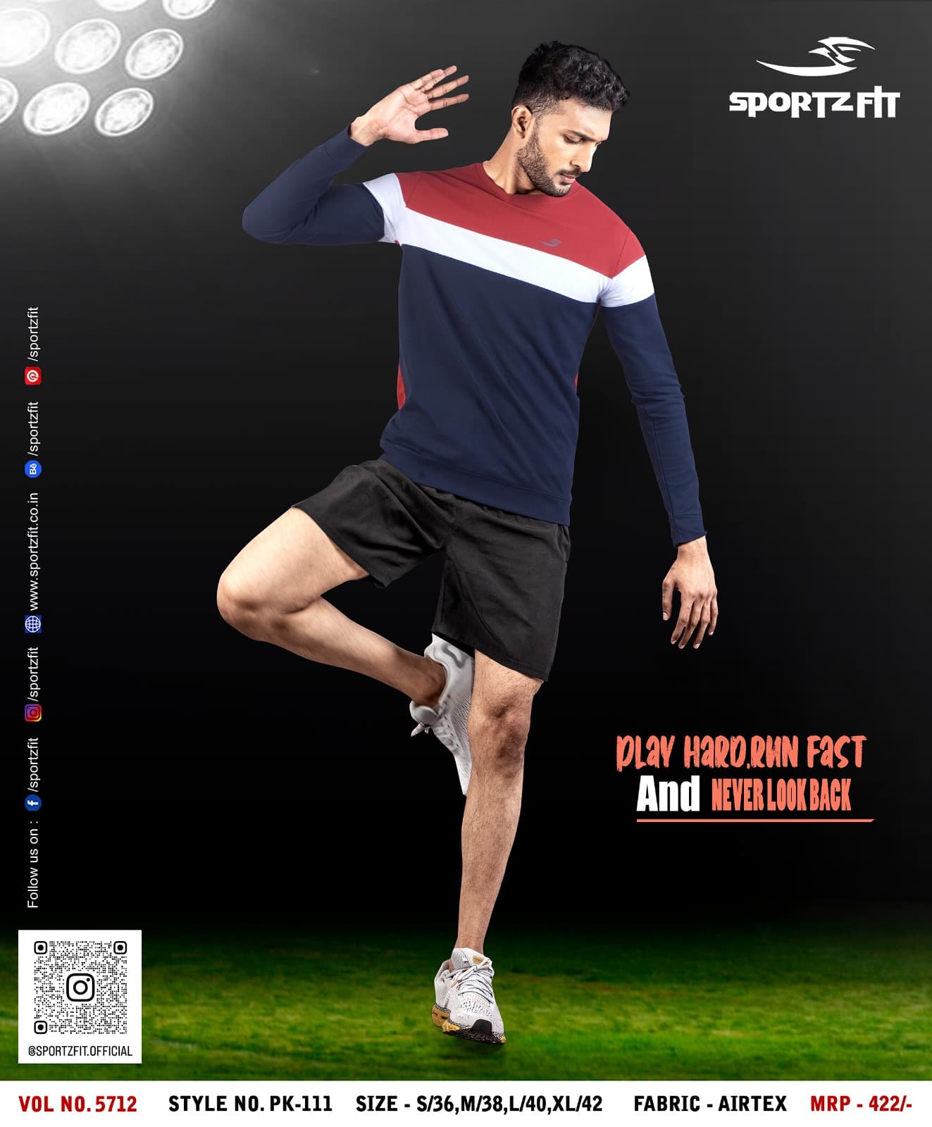 Pk Series 5712 Sportz Fit Mens Tshirts Manufacturer