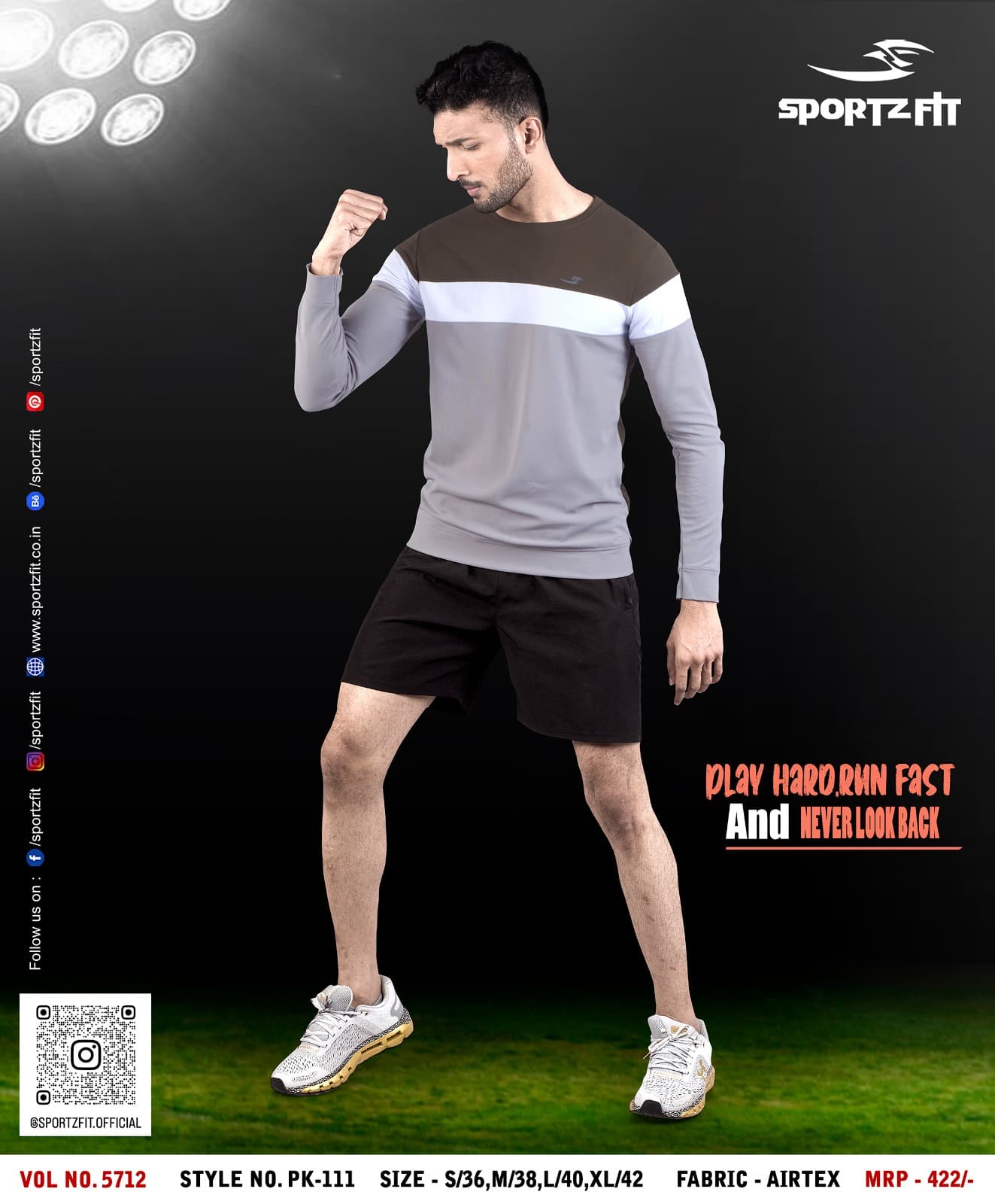 Pk Series 5712 Sportz Fit Mens Tshirts Manufacturer